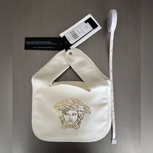 Versace Cream and Gold 2 pack baby bib